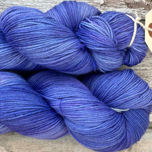 Load image into Gallery viewer, “Blue” White’s (Green) Tree frog, merino nylon sock yarn