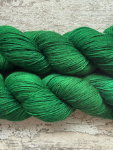 Load image into Gallery viewer, Christmas Green DK, merino nylon sock yarn