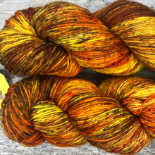 Load image into Gallery viewer, Sunflowers, merino nylon sock yarn