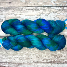 Load image into Gallery viewer, Peacock, merino nylon sock yarn