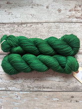 Load image into Gallery viewer, Christmas Green DK, merino nylon sock yarn