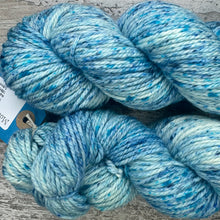 Load image into Gallery viewer, Ice Blue Sea Aran, soft superwash merino yarn