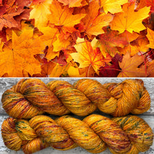 Load image into Gallery viewer, Fall Leaves, merino pima cotton 4ply yarn