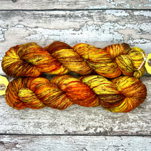 Load image into Gallery viewer, Sunflowers, merino nylon sock yarn