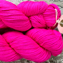 Load image into Gallery viewer, Shocking Pink DK, merino nylon yarn