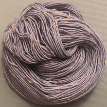 Load image into Gallery viewer, Grey Squirrels at a Rave DK, merino yarn with Donegal nep