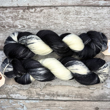 Load image into Gallery viewer, Tuxedo Cat, merino nylon sock yarn
