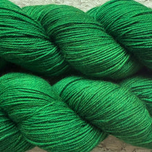 Load image into Gallery viewer, Christmas Green, merino nylon sock yarn