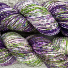 Load image into Gallery viewer, Purple Haired Plant Mom, merino nylon sock yarn