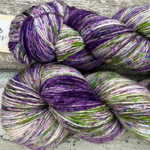 Load image into Gallery viewer, Purple Haired Plant Mom, merino nylon sock yarn