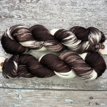 Load image into Gallery viewer, SALE Munchkin Cat (Brown/White), merino nylon sock yarn