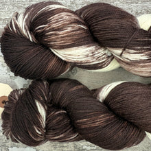 Load image into Gallery viewer, SALE Munchkin Cat (Brown/White), merino nylon sock yarn
