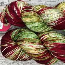 Load image into Gallery viewer, Poinsettia, merino nylon sock yarn