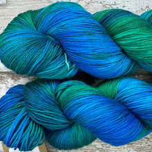 Load image into Gallery viewer, Peacock, merino nylon sock yarn