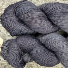 Load image into Gallery viewer, Charcoal, indie dyed merino nylon sock yarn