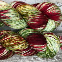 Load image into Gallery viewer, Poinsettia, merino nylon sock yarn