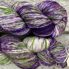 Load image into Gallery viewer, Purple Haired Plant Mom, merino nylon sock yarn