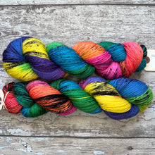 Load image into Gallery viewer, Mildly Rainbow, rainbow merino nylon sock yarn