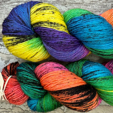 Load image into Gallery viewer, Mildly Rainbow, rainbow merino nylon sock yarn
