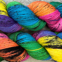Load image into Gallery viewer, Mildly Rainbow, rainbow merino nylon sock yarn