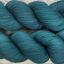 Load image into Gallery viewer, Dark Teal, merino nylon sock yarn