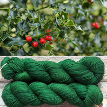 Load image into Gallery viewer, Christmas Green, merino nylon sock yarn