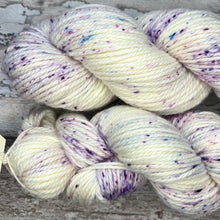 Load image into Gallery viewer, Crocuses in the Snow Aran, soft superwash merino yarn
