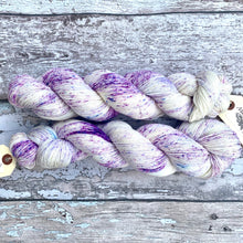 Load image into Gallery viewer, Crocuses in the Snow, merino nylon sock yarn