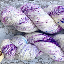 Load image into Gallery viewer, Crocuses in the Snow, merino nylon sock yarn