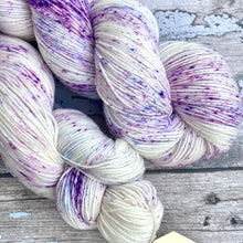 Load image into Gallery viewer, Crocuses in the Snow, merino nylon sock yarn