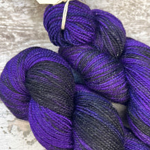 Load image into Gallery viewer, Distant Galaxies Sparkle, merino nylon sock yarn