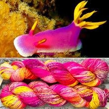 Load image into Gallery viewer, That's Enough, UV reactive merino nylon yarn
