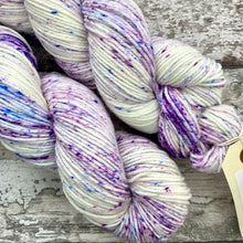 Load image into Gallery viewer, Crocuses in the Snow DK, merino nylon sock yarn