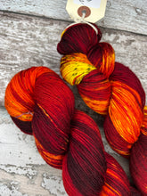 Load image into Gallery viewer, Inner Fire, merino nylon sock yarn