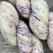 Load image into Gallery viewer, Crocuses in the Snow Aran, soft superwash merino yarn