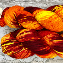 Load image into Gallery viewer, Inner Fire, merino nylon sock yarn