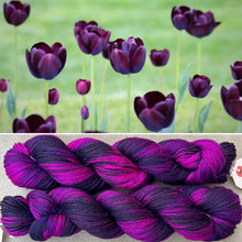 Load image into Gallery viewer, Black Tulip DK, merino nylon sock yarn