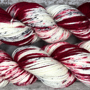 Winter Berries Aran, soft superwash merino yarn
