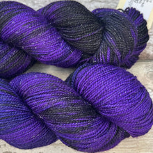 Load image into Gallery viewer, Distant Galaxies Sparkle, merino nylon sock yarn