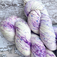 Load image into Gallery viewer, Crocuses in the Snow, merino nylon sock yarn