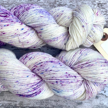 Load image into Gallery viewer, Crocuses in the Snow, merino nylon sock yarn