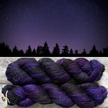 Load image into Gallery viewer, Distant Galaxies DK Mermaid Sparkle, merino nylon yarn