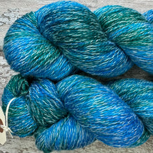 Load image into Gallery viewer, Peacock, merino pima cotton 4ply yarn