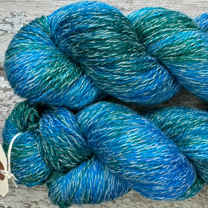 Peacock, merino pima cotton 4ply yarn