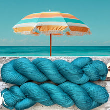 Load image into Gallery viewer, Tidal Teal, merino nylon sock yarn