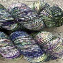 Load image into Gallery viewer, Flower Fairies, merino mermaid sparkle sock yarn