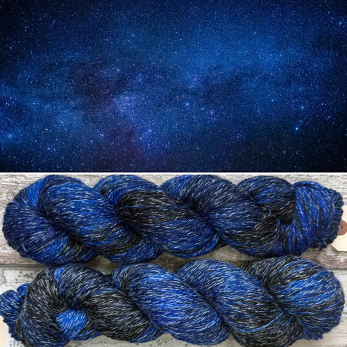 Midnight Sky, merino pima cotton 4ply yarn