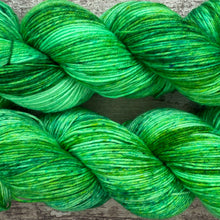 Load image into Gallery viewer, Green Chromis Fish, merino nylon sock yarn