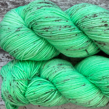 Load image into Gallery viewer, Mint Choc Chip ice cream, merino nylon sock yarn