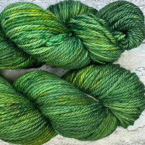 Mossy Frog Aran, soft superwash merino yarn